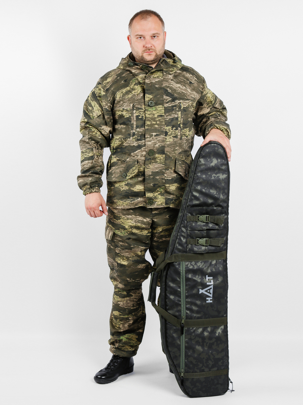 Чехол для ружья с оптикой Halt L120, кмф хаки