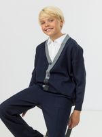 Кардиган для мальчика на пуговицах в школу AT1078 синий