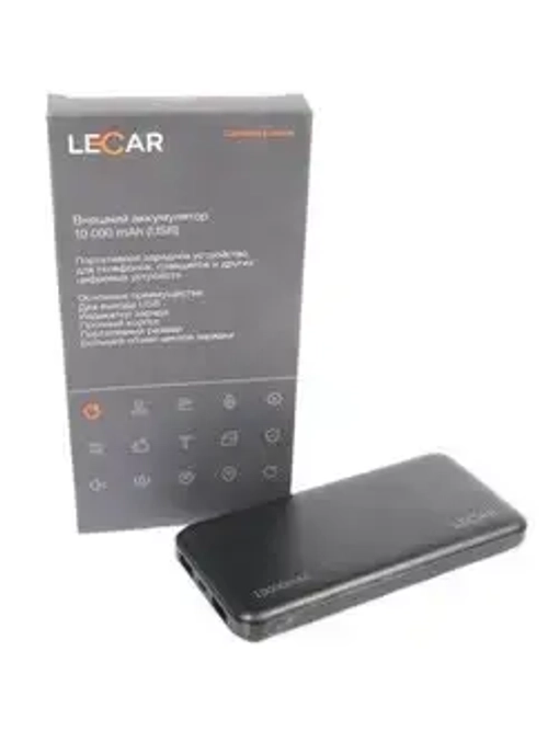 Устройство зарядное Lecar 10000 mAh (power bank) USB-разъем