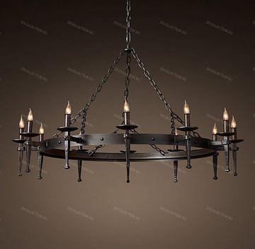 Люстра CIRCA 1920 SPANISH TORCH ROUND Restoration Hardware 68290544