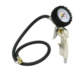 Пистолет для подкачки колес (с манометром до 16атм) +длинный шланг МаякАвто м0302