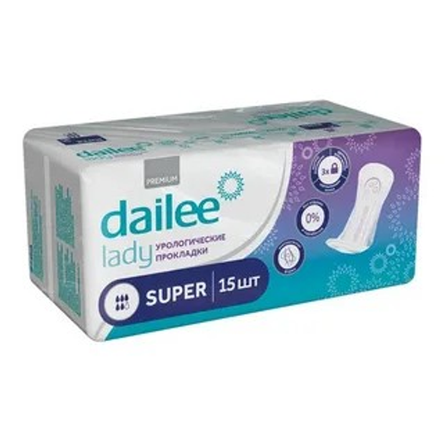 Dailee Lady Plus / Дейли Леди Плюс урологические прокладки, 15 шт.