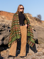 Шарф теплый с индейским орнаментом