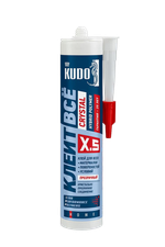 Клей "Клеит всё" гибридный прозрачный 280мл "KUDO" КХ-5Т