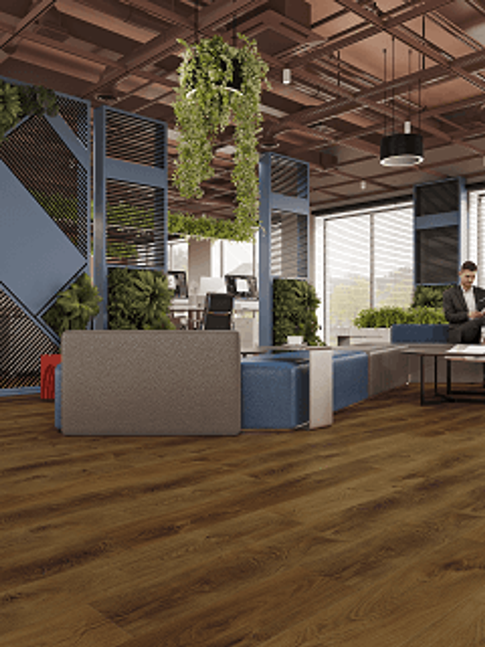 LVT плитка Дуб Натуральный Изысканный ECO 23-4