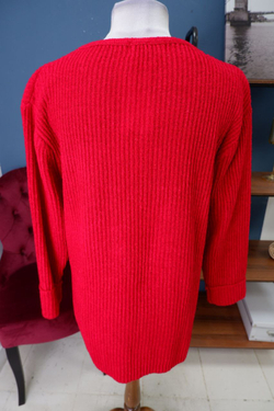 Кардиган красного цвета 52 размер