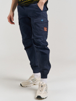 Брюки Карго Варгградъ Премиум мужские на манжете тёмно-синий Рипстоп