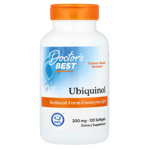 Doctor's Best, убихинол, 200 мг, 120 капсул