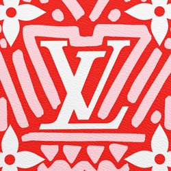 LOUIS VUITTON Coated Canvas Clutch Toiletry Bag, Toiletry Bag Women"s Red