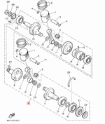 Коленчатый вал Yamaha VK540 8AT114000100