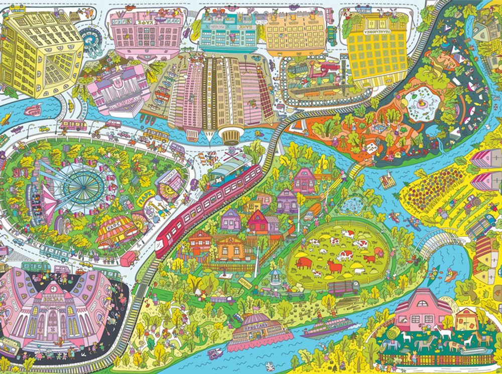 «Весёлые каникулы», гигантская раскраска в коробке