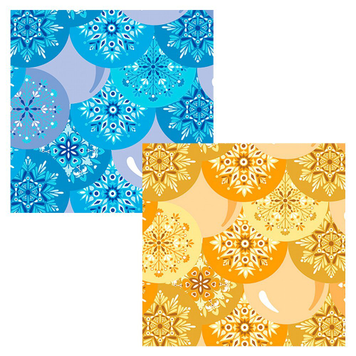 Подставка под горячее "Шарики-Снежинки". Размер 14х14см. 2 цвета