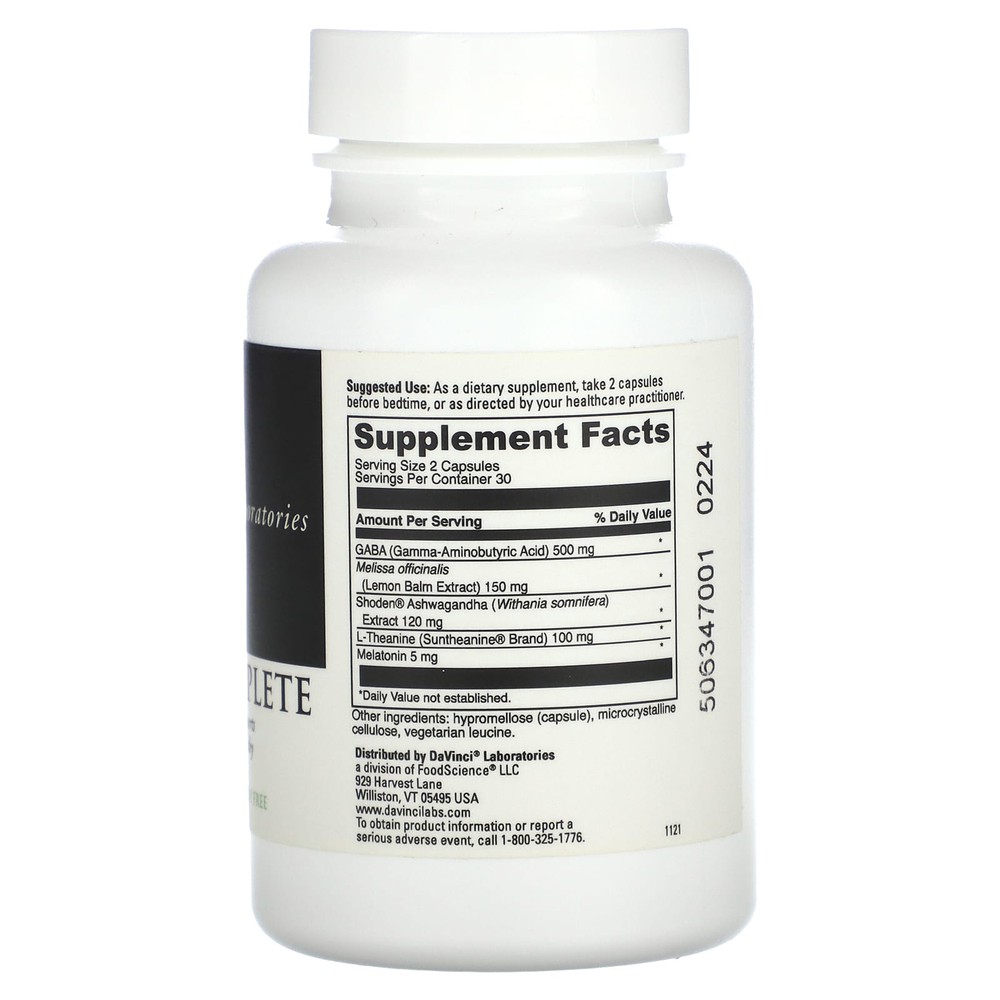 DaVinci Laboratories, Sleep Complete, 60 капсул
