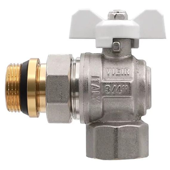 Кран VIEIR шар. с амер. с кольцевым уплотнением 1/2 угловой VER47A купить в Москве и Московской области по низкой цене с доставкой по России — (1) Кран VIEIR шар. с амер. с кольцевым уплотнением 1/2 угловой VER47A — (1)