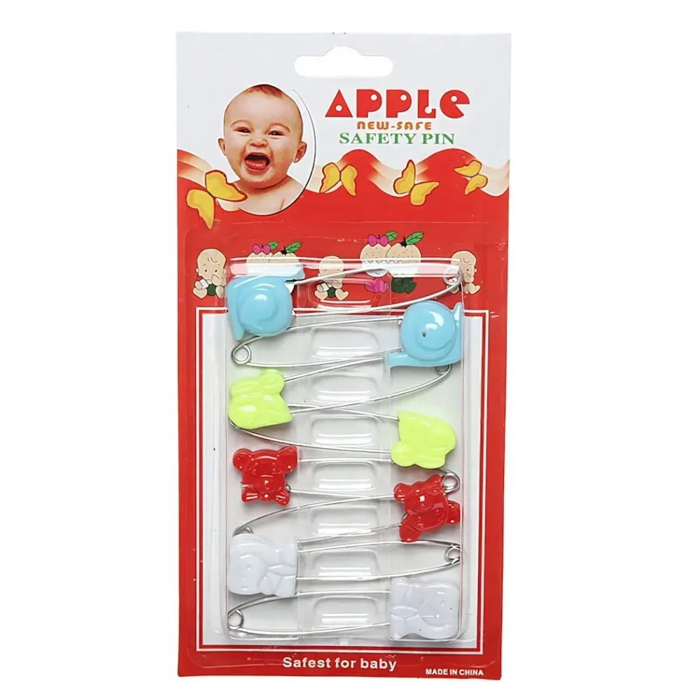 Булавки безопасные фигурные 8шт «Favorite Hous», зверята, 5,5см