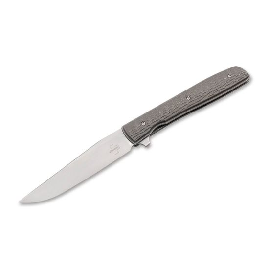 Складной нож Boker 01BO476 Urban Trapper Jigged Titanium c клинком из стали VG-10, рукоять титан