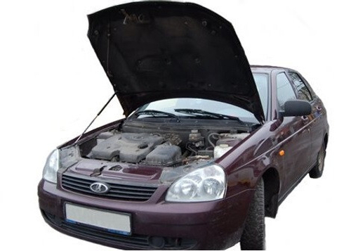 Амортизатор (упор) капота на Lada (ВАЗ) Priora 05-03(с 2007 по 2018 г.в.)Autoinnovation