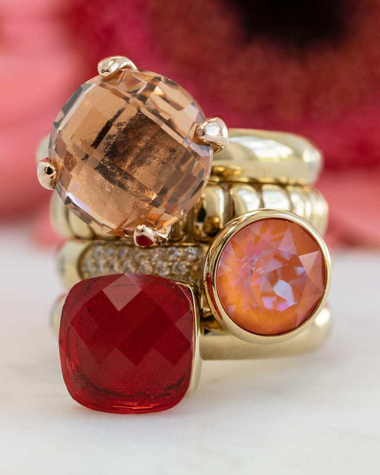 Кольцо Qudo FIRENZE 17.2 (G) Siam 107001/40-4313 17.2 размер 17,2