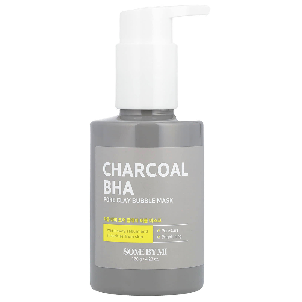 SOME BY MI, Charcoal BHA, маска с пузырьками и глиной, 120 г (4,23 унции)