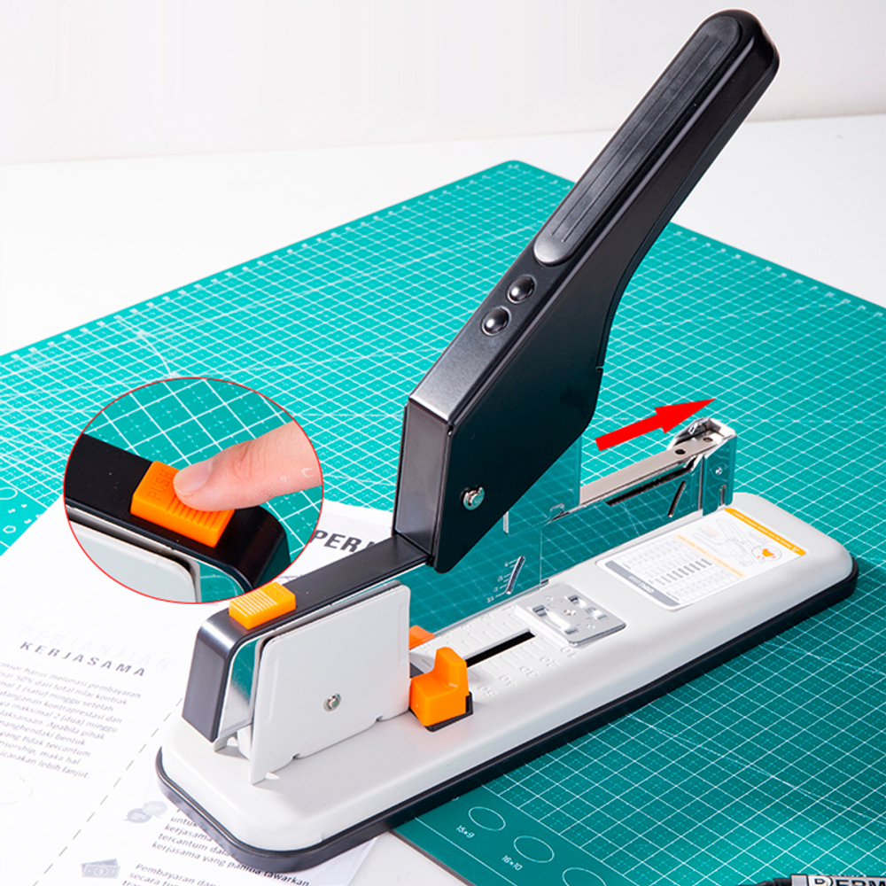 Степлер мощный DELI до 210 листов (скобы №23/6 - 23/25  ) ассорти