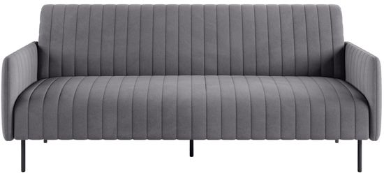 Диван-кровать Баккара, велюр, трехместный, прямой, клик-кляк