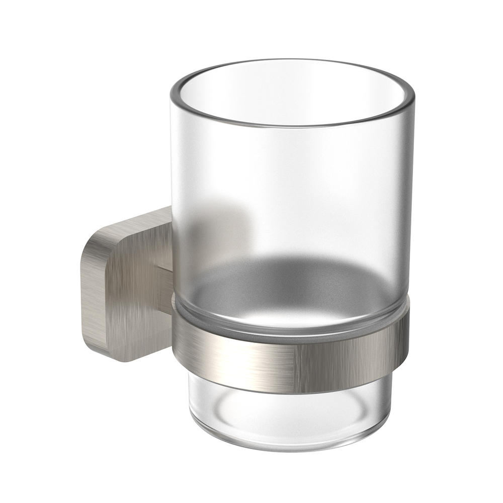 Стакан для зубных щеток с держателем WONZON & WOGHAND GRAFFITY, Брашированный никель (WW-9321-BN)