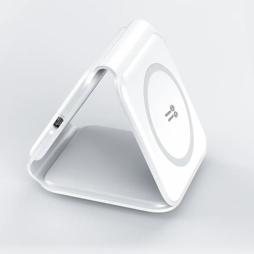 Беспроводное зарядное устройство WIWU M6 Power Air 15W 3 в 1 для смартфона/Apple Watch/AirPods (белый)