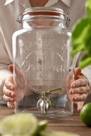 Диспенсер для напитков с подставкой maison jar, 5 л