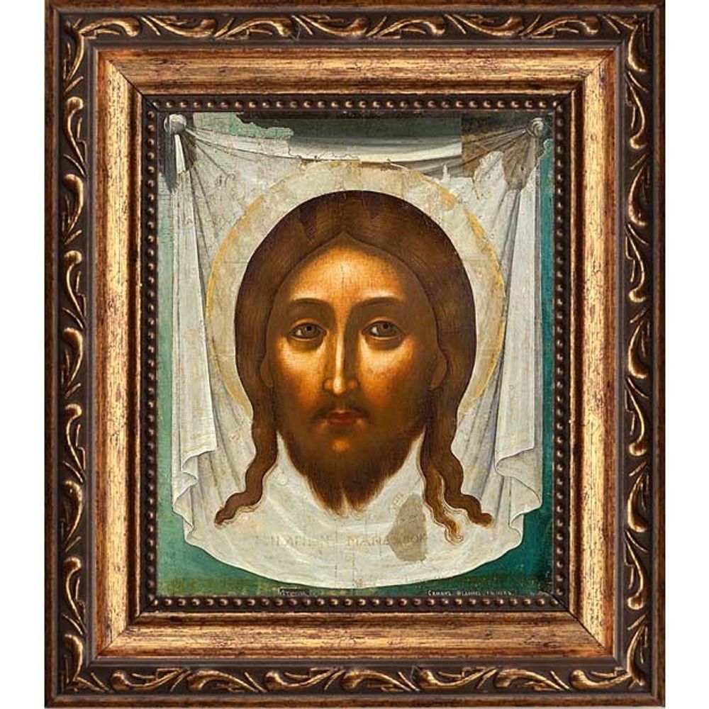 Спас Нерукотворный. Копия иконы Симона Ушакова на холсте.