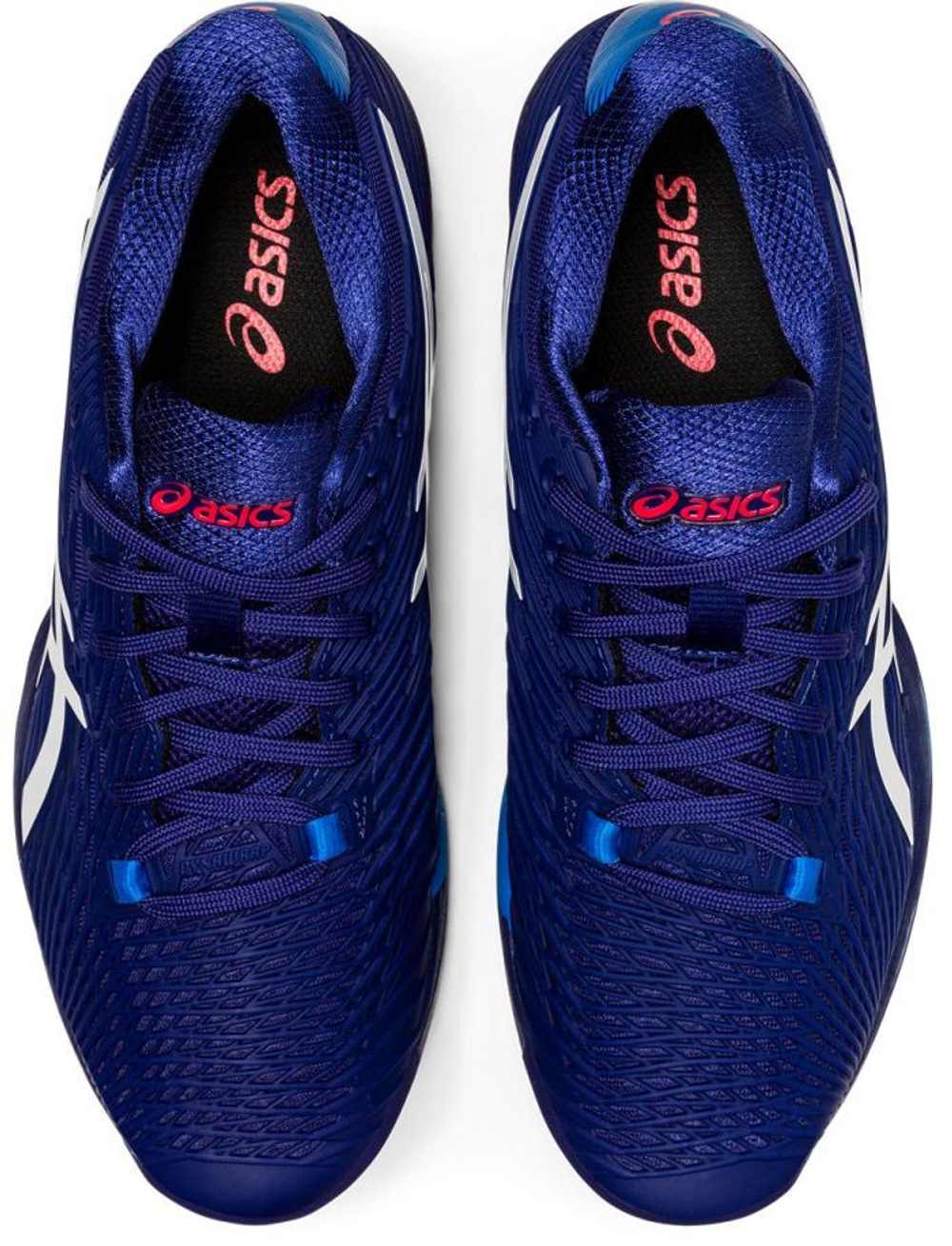 Мужские кроссовки теннисные Asics Solution Speed FF 2 Clay - dive blue/white