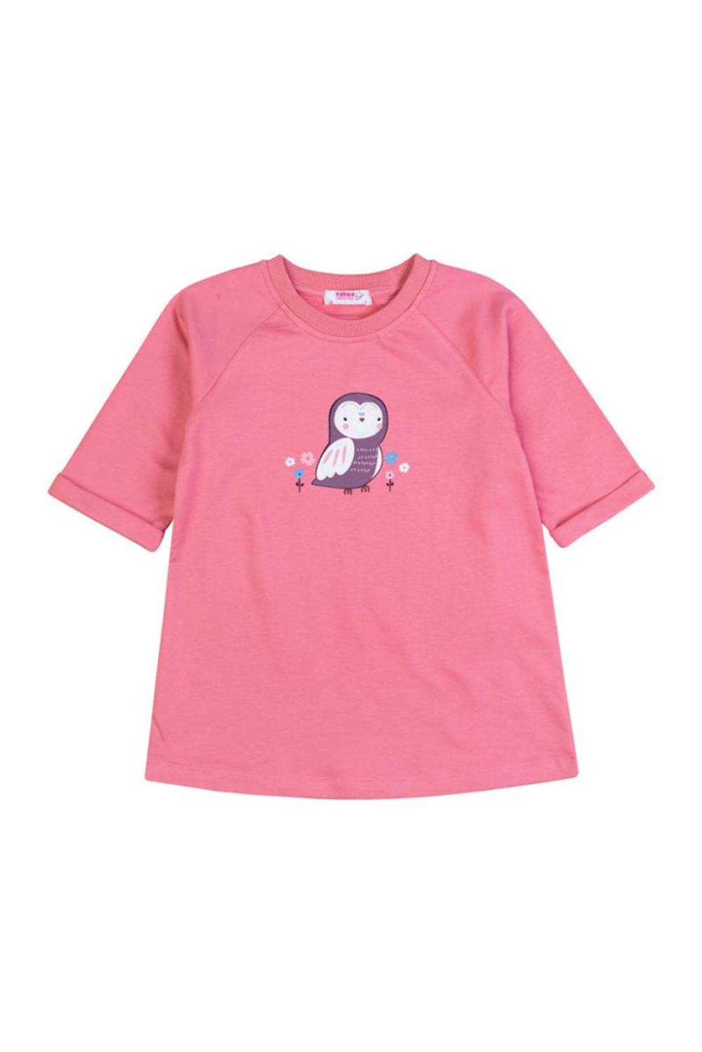 Платье футер M1142F-3/6 р.110 пудровый (Такро)