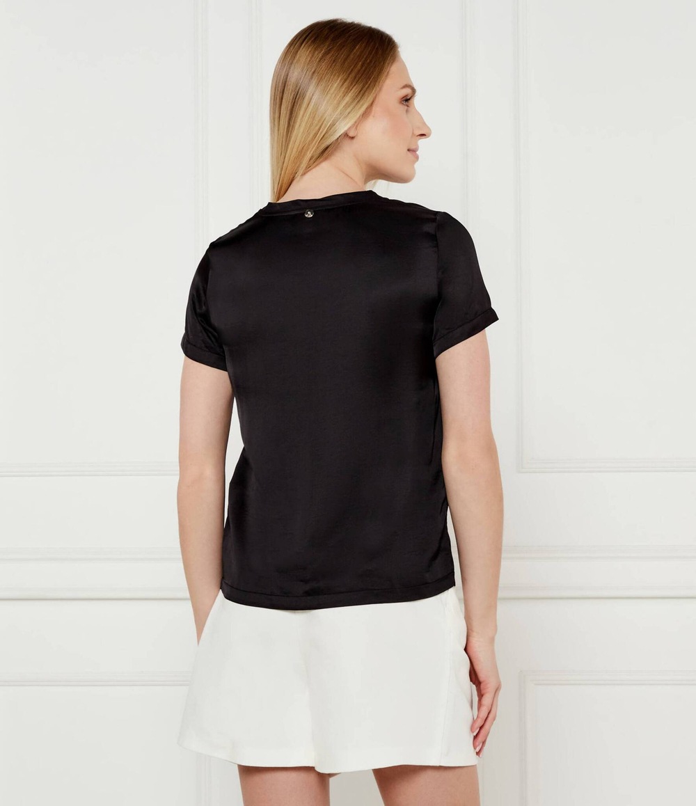 Сатиновая блузка Liu Jo - черный(CA5354 T2571)