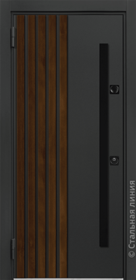 Эгос Терморазрыв (Mуар антрацит/Шагрень белая) Egos