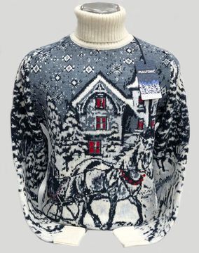 Pulltonic из шерсти и кашемира "Зимние чудеса" Размеры (46-54)