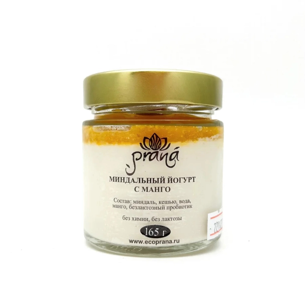 Йогурт миндальный с манго "Prana", 165 г