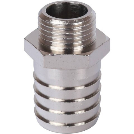 Штуцер НР никелированный 1/2"x25 STOUT