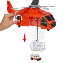 Matchbox - Спасательный вертолет 40,5 см Центр спасения 2в1 HXM74