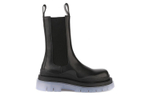 Bottega Veneta Tire Chelsea Short Chelsea Boots Men"s Black