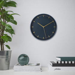 IKEA SKÄRIG  (ИКЕА СКÄРИГ)  -  Настенные часы, синие, 26 см