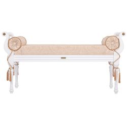 Банкетка Флоренция Белый Каледония Даймонд Айвори