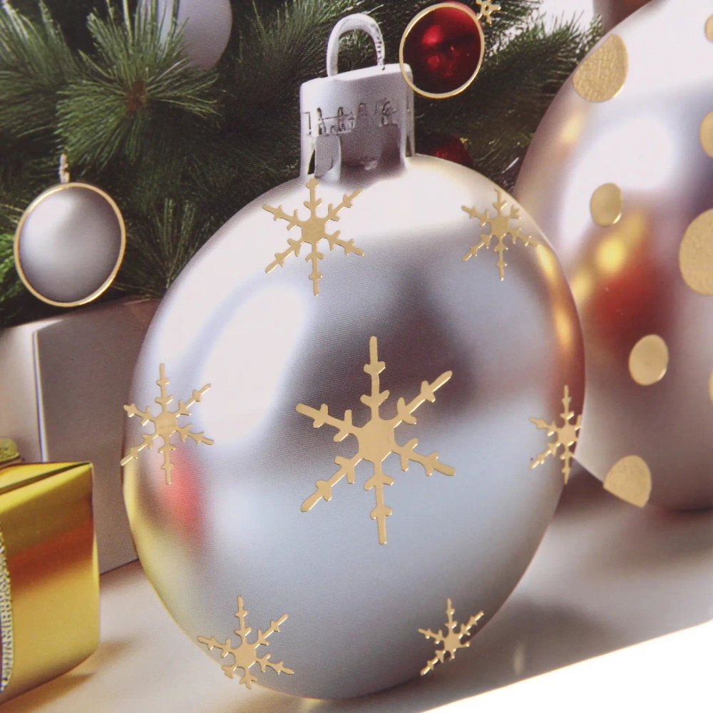 Пакет подарочный «Ёлочные убранства» 18*24*8.5 см, микс