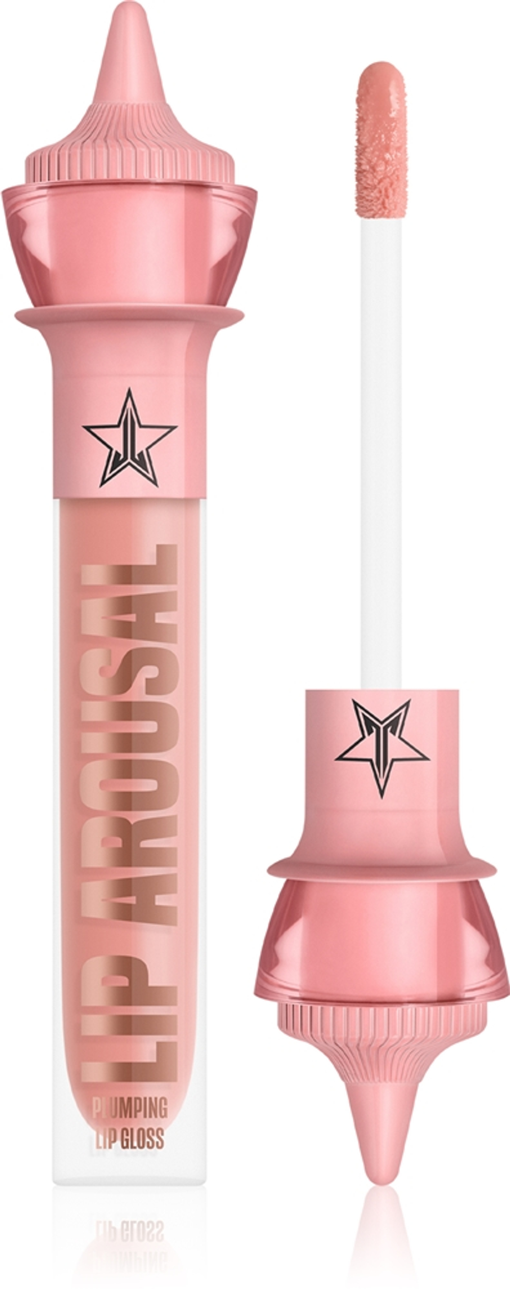 Jeffree Star Cosmetics Orgy 2 Lip Arousal Plumpin Lip Gloss - Блеск для губ с эффектом увеличения оттенок Fluffer, 4 ml