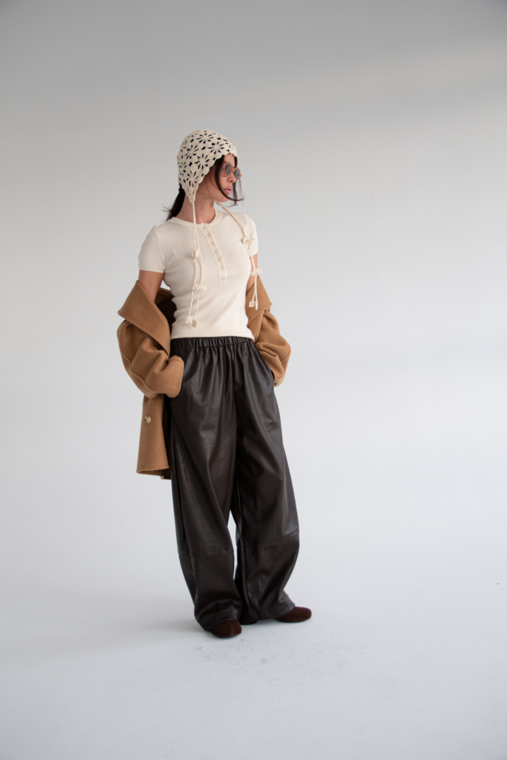 Брюки из экокожи JOUL