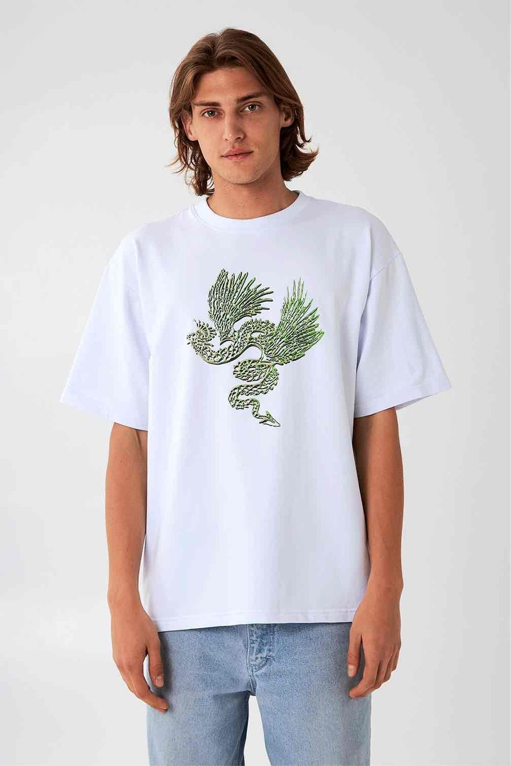 Футболка HELGI INGVARR Аспид Белая