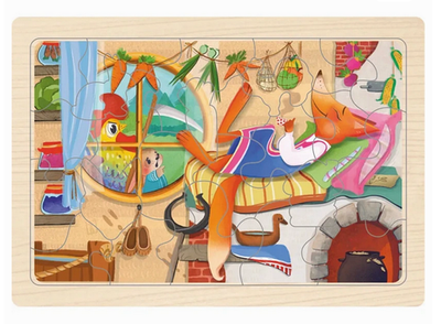 Пазл "Заюшкина избушка" (FOFA)