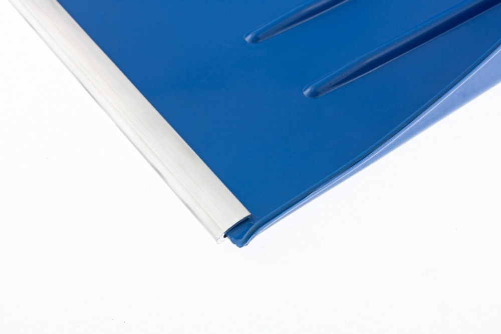 Лопата для уборки снега пластиковая, синяя, 400 х 420 мм, без черенка, Россия, Сибртех