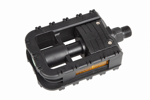 Педали MX-P601, ось 9/16", складные со светоотражателями, нейлоновые чёрные