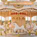 Электрическая свадебная карусель «Мечта» с LED-подсветкой, 16 мест