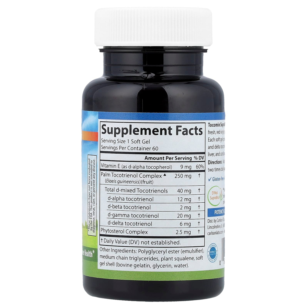 Carlson, Tocomin SupraBio®, 60 капсул