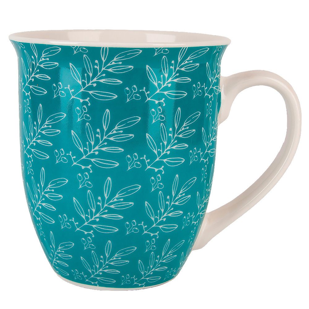 Кружка "Floristry" v=500мл (фарфор) (min6) (транспортная упаковка)